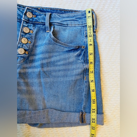 High-rise button fly cuffed denim shorts by Old Navy Size 2 - Picture 5 of 8